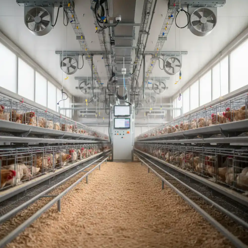 Automated climate control in poultry house