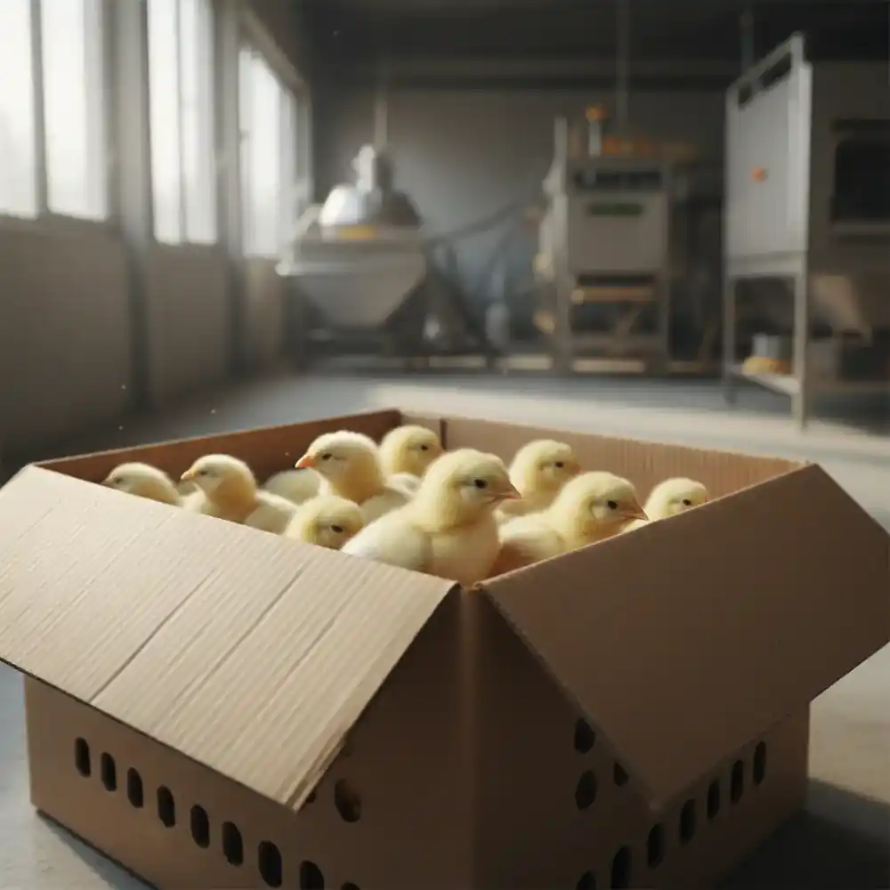 Box of premium day old chicks