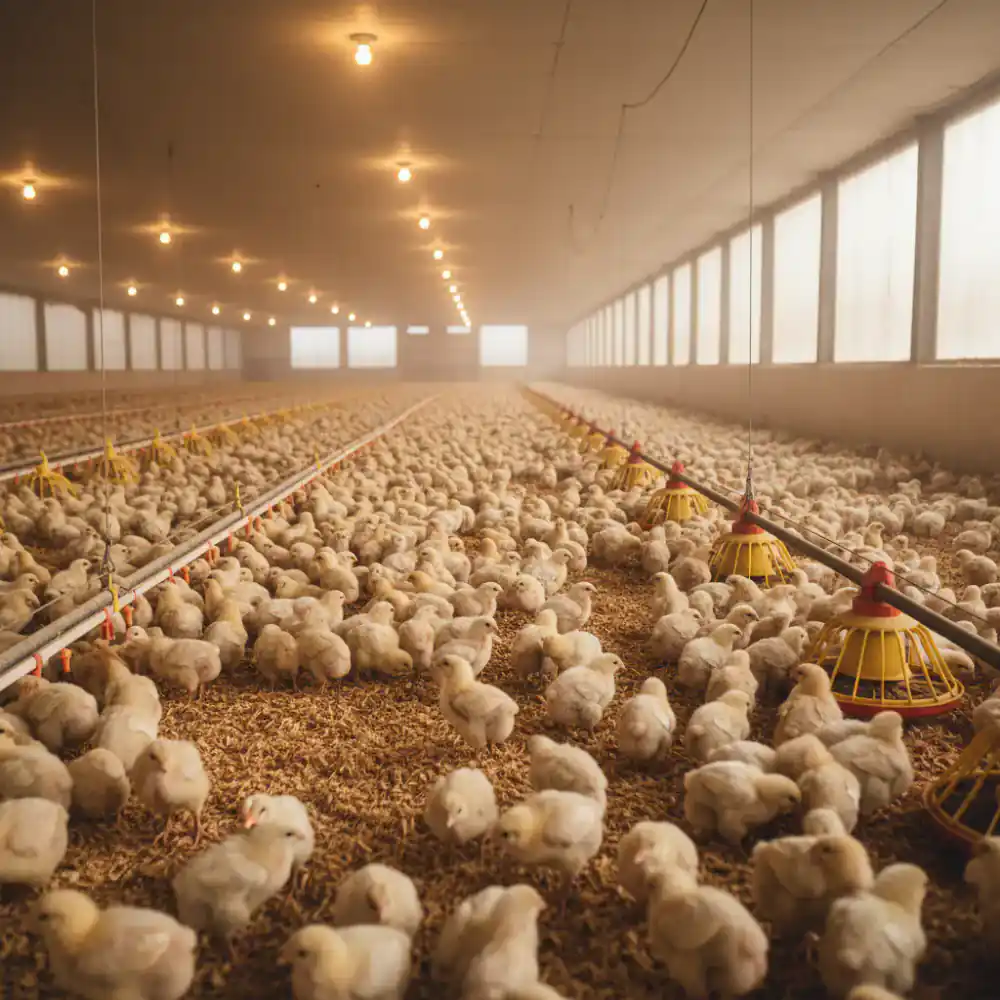 Standard commercial broiler chicks